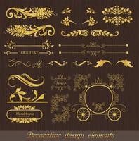 vintage designelementen vector