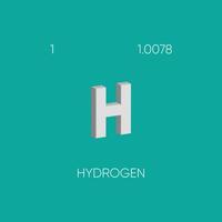 een van de periodiek tafel elementen met naam en atomair aantal vector