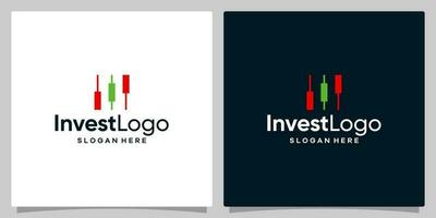 handel financieel vector logo. kandelaar handel. handel voorraad symbool. markt tabel teken logo grafisch ontwerp vector illustratie. symbool, icoon, creatief