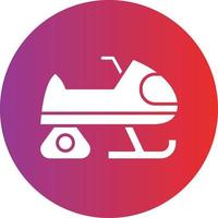 vector ontwerp sneeuwscooter icoon stijl