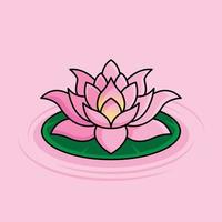 de illustratie van lotus bloem vector