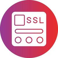 vector ontwerp ssl het dossier icoon stijl