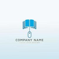 logo ontwerp voor online cursussen vector