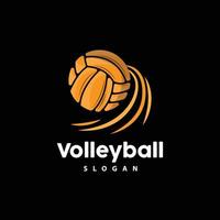 volleybal logo, sport gemakkelijk ontwerp, wereld sport- toernooi vector, illustratie symbool icoon vector