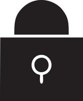 slot veiligheid icoon symbool vector afbeelding. illustratie van de sleutel beveiligen toegang systeem vector ontwerp. eps 10