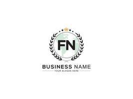 monogram fn logo brief, minimaal uniek fn logo icoon vector voorraad