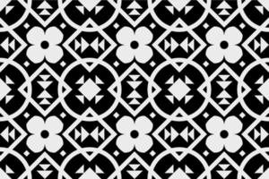 zwart en wit meetkundig etnisch naadloos patroon ontwerp voor behang, achtergrond, kleding stof, gordijn, tapijt, kleding, en inpakken. vector