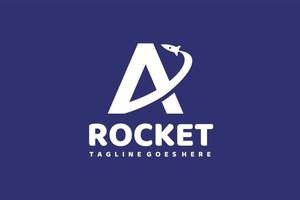 eerste een raket logo vector