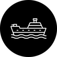 leger schip vector icoon stijl