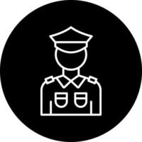 politieagent vector icoon stijl