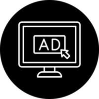 online reclame vector icoon stijl