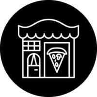 pizza winkel vector icoon stijl