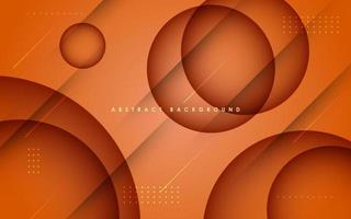 abstract 3d cirkel lagen oranje helling achtergrond. eps10 vector