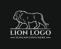 leeuw logo ontwerp vector illustratie