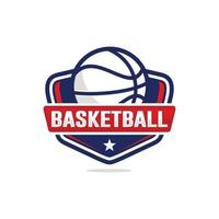 basketbal logo ontwerp vector