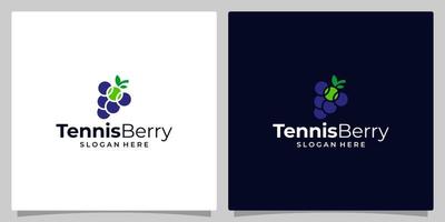 bessen logo sjabloon ontwerp met tennis bal logo vector ontwerp, creatief symbool, icoon.