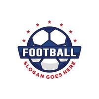 Amerikaans voetbal voetbal logo ontwerp vector