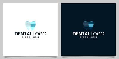 tandheelkunde kliniek logo ontwerp sjabloon met meetkundig lijn abstract tandheelkundig logo grafisch ontwerp vector illustratie. symbool, icoon, creatief.