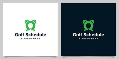 klok of tijd schema logo ontwerp sjabloon met golf grafisch ontwerp illustratie. icoon, symbool, creatief. vector