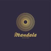 abstract meetkundig mandala ornament logo ontwerp, etnisch bloem motief insigne vector