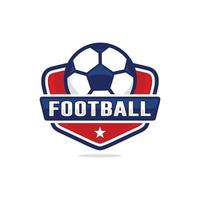 Amerikaans voetbal voetbal logo ontwerp vector