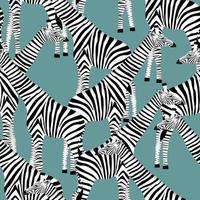 lichtblauwe achtergrond met giraffen die zebra's willen zijn vector