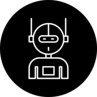 robot vector icoon stijl