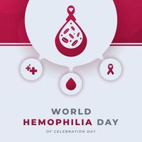 wereld hemofilie dag viering vector ontwerp illustratie voor achtergrond, poster, banier, reclame, groet kaart