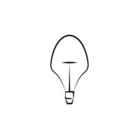 gloeilamp vector pictogram