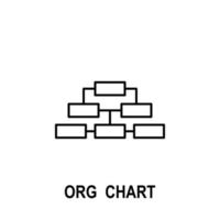 organisatorisch tabel vector icoon