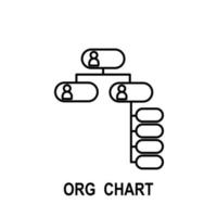 organisatorisch tabel vector icoon