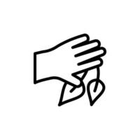 hand- kruid blad vector icoon