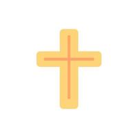 kruis Christendom kleur vector icoon
