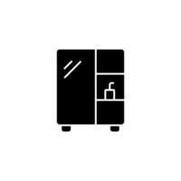 garderobe, badkamer, meubilair vector icoon