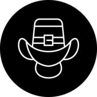 cowboy hoed vector icoon stijl