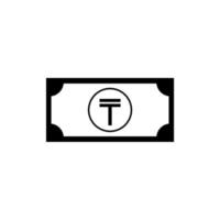 Kazachstan valuta symbool, Kazachstani tenge icoon, kzt teken. vector illustratie