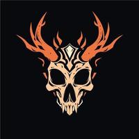 sjamanen schedel masker vector logo