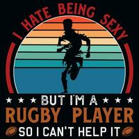 rugby spelen t-shirt ontwerp vector