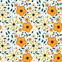 bloemen vorm naadloos patroon. vector