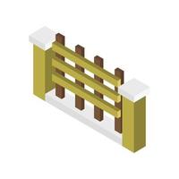 isometrische hek op achtergrond vector