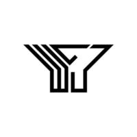 wlj brief logo creatief ontwerp met vector grafisch, wlj gemakkelijk en modern logo.
