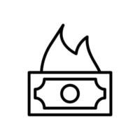 geld brand vector icoon