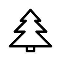 kerstboom overzicht pictogram. zwart-wit vectoritem uit set, gewijd aan kerst- en nieuwjaarsviering. vector