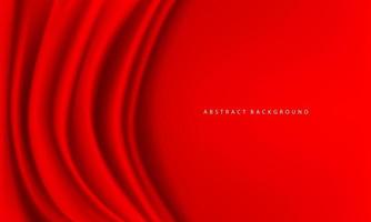 realistisch rood kleding stof Golf met blanco ruimte voor tekst plaats luxe achtergrond structuur vector