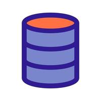 database overzicht pictogram. vectoritem uit de set, gewijd aan big data en machine learning. vector