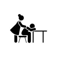 leraar Mens slaap leerling pictogram vector icoon