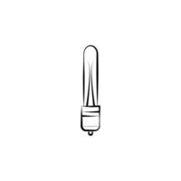 gloeilamp vector pictogram