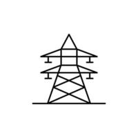 elektrisch toren, energie vector icoon