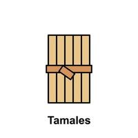 Tamales vector icoon