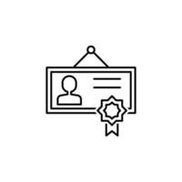 certificaat vector pictogram